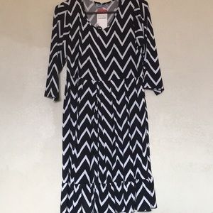 Black and white dress